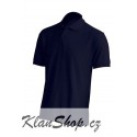 Pánská polokošile bez potisku JHK - Tmavě modrá