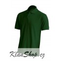 Pánská polokošile bez potisku JHK - Tmavě zelená