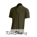 Pánská polokošile bez potisku JHK - Khaki