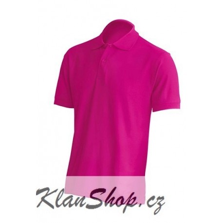 Pánská polokošile bez potisku JHK - Fuchsiová