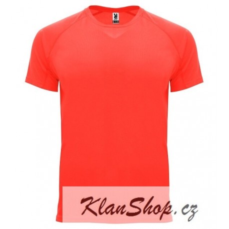 Pánské sportovní tričko bez potisku Roly - Korálové