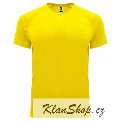 Pánské sportovní tričko bez potisku Roly - Žluté