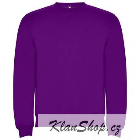 Pánská mikina bez potisku Roly - Fialová