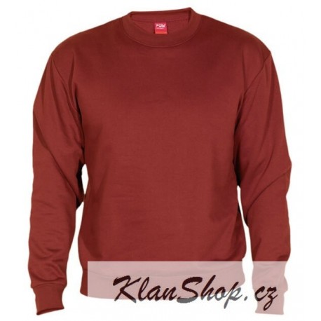 Pánská mikina bez potisku Roly - Granátová