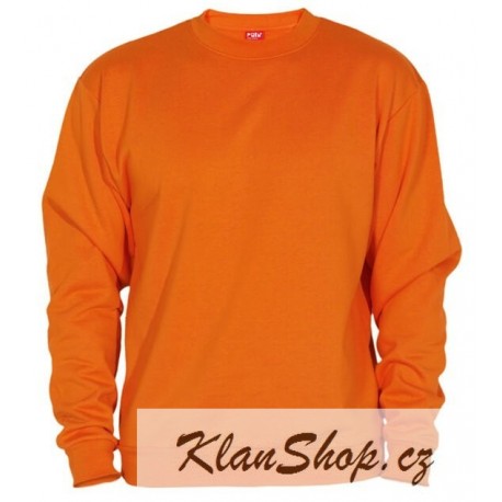 Pánská mikina bez potisku Roly - Oranžová