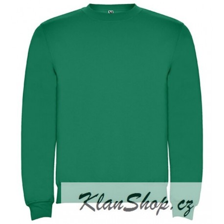 Pánská mikina bez potisku Roly - Zelená