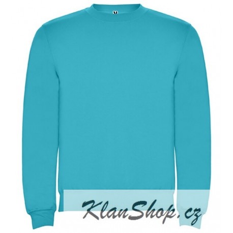 Pánská mikina bez potisku Roly - Tyrkysová