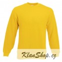 Pánská mikina bez potisku - Žlutá