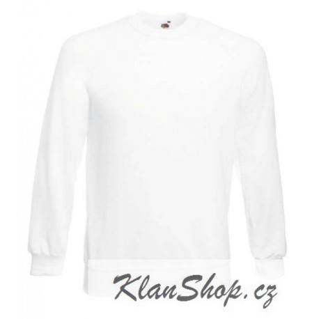 Pánská mikina bez potisku - Bílá
