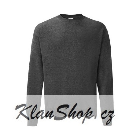 Pánská mikina bez potisku - Tmavě šedá