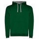 Pánská mikina s kapucí bez potisku - Tmavě zelená