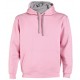 Pánská mikina s kapucí bez potisku - Světle růžová