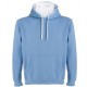 Pánská mikina s kapucí bez potisku - Světle modrá