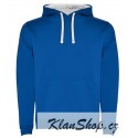 Pánská mikina s kapucí bez potisku - Modrá