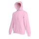 Pánská mikina s kapucí bez potisku - Světle růžová