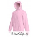 Pánská mikina s kapucí bez potisku - Světle růžová