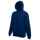 Pánská mikina s kapucí bez potisku - Tmavě modrá