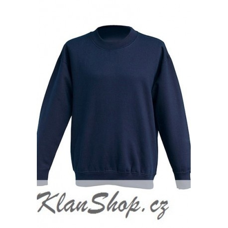 Dětská mikina bez potisku JHK - Tmavě modrá