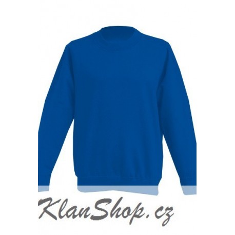 Dětská mikina bez potisku JHK - Královská modrá