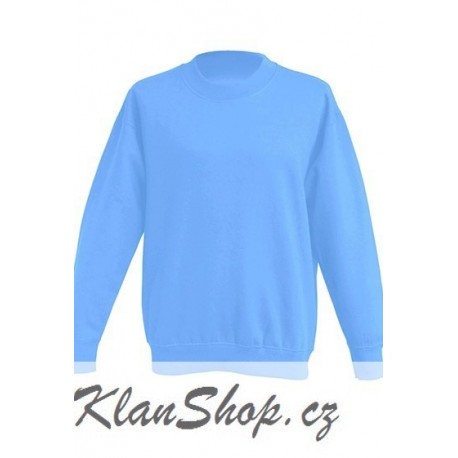 Dětská mikina bez potisku JHK - Světle modrá