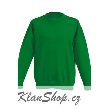 Dětská mikina bez potisku JHK - Zelená