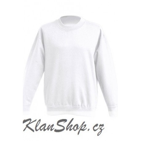 Dětská mikina bez potisku JHK - Bílá