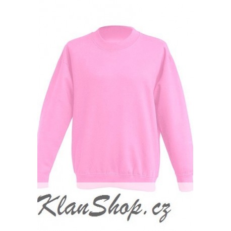 Dětská mikina bez potisku JHK - Růžová