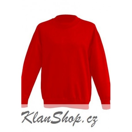 Dětská mikina bez potisku JHK - Červená