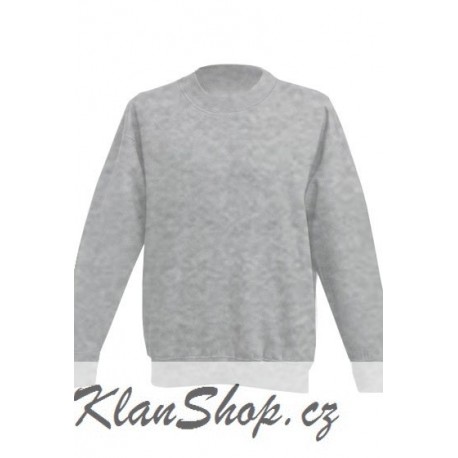 Dětská mikina bez potisku JHK - Šedivá