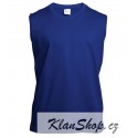 Pánské tričko bez rukávů a potisku XFer - Modré