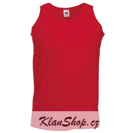 Pánské tílko bez potisku Fruit Of The Loom - Červené