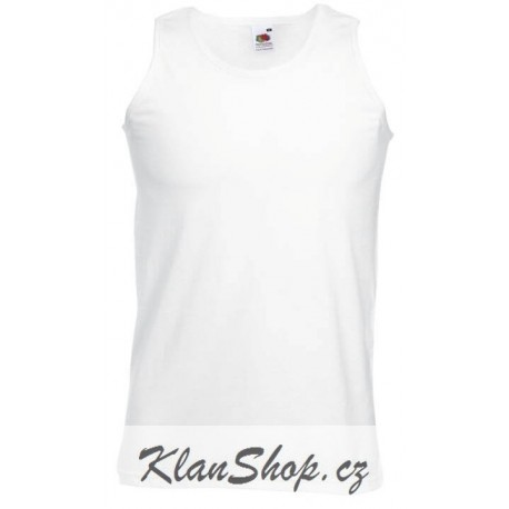 Pánské tílko bez potisku Fruit Of The Loom - Bílé
