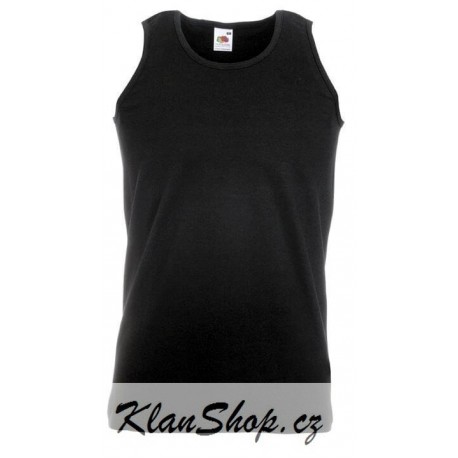 Pánské tílko bez potisku Fruit Of The Loom - Černé