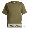 Pánské silnější tričko bez potisku - Khaki
