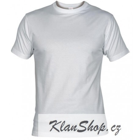 Pánské silnější tričko bez potisku - Bílé