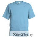 Pánské silnější tričko bez potisku - Světle modré