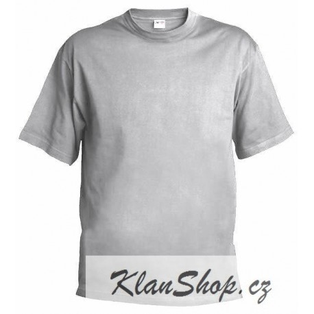 Pánské silnější tričko bez potisku - Šedé