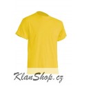 Pánské silnější tričko bez potisku - Žluté