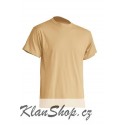 Pánské silnější tričko bez potisku - Pískové
