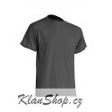Pánské silnější tričko bez potisku - Tmavě šedé