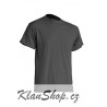 Pánské silnější tričko bez potisku - Tmavě šedé