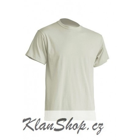 Pánské silnější tričko bez potisku - Béžové