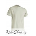 Pánské silnější tričko bez potisku - Béžové