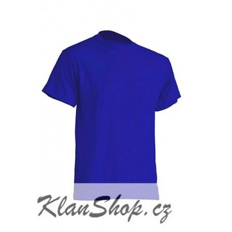 Pánské silnější tričko bez potisku - Modré