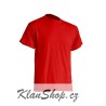 Pánské silnější tričko bez potisku - Červené