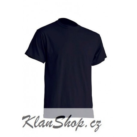Pánské silnější tričko bez potisku - Tmavě modré