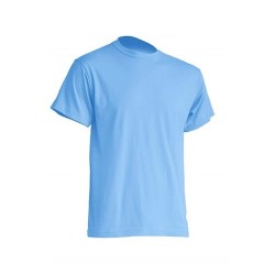 Pánské silnější tričko bez potisku - Světle modré