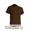 Pánské silnější tričko bez potisku - Čokoládové