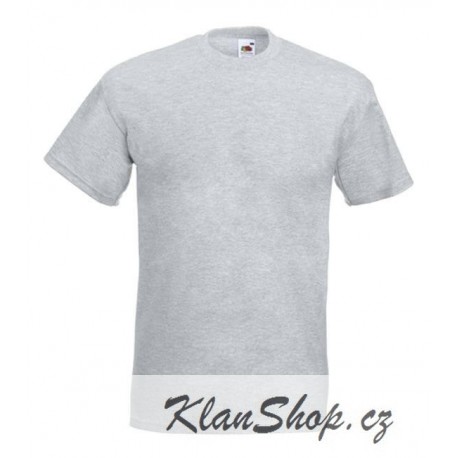 Pánské silné tričko bez potisku - Světle šedé