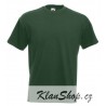 Pánské silné tričko bez potisku - Tmavě zelené